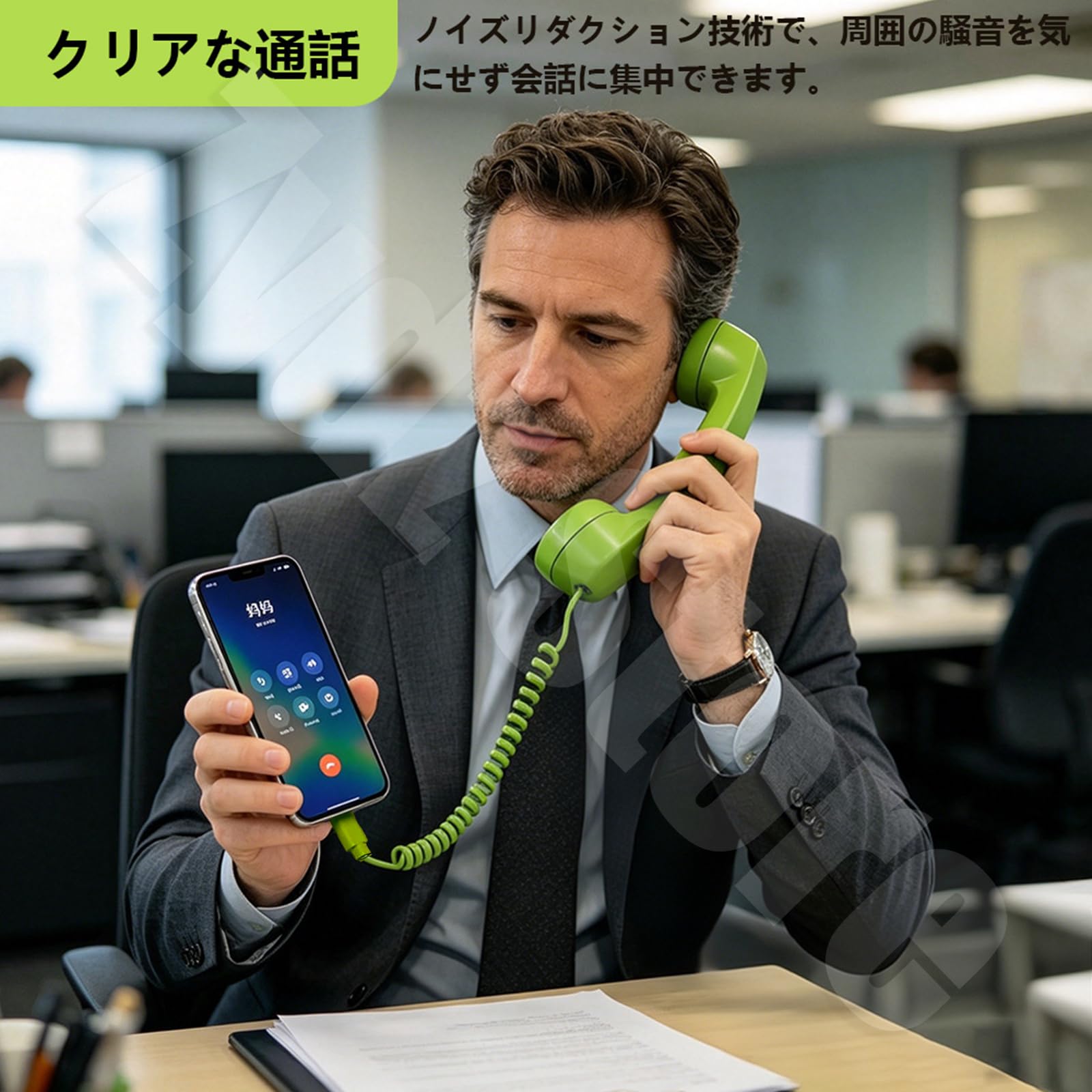 Amazon | レトロ電話受話器 有線携帯電話受話器ハンドセット スマホ用